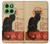 S2739 Chat Noir Black Cat Vintage Case For Motorola Edge 60