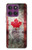 S2490 Canada Maple Leaf Flag Texture Case For Motorola Edge 60 Pro