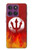 S2803 Fire Red Devil Spear Symbol Case For Motorola Edge 60 Pro