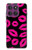 S2933 Pink Lips Kisses on Black Case For Motorola Edge 60 Pro
