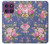 S3265 Vintage Flower Pattern Case For Motorola Edge 60 Pro