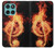 S0493 Music Note Burn Case For Motorola Edge 60 Fusion