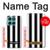 S2297 Black and White Vertical Stripes Case For Motorola Edge 60 Fusion