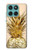 S3490 Gold Pineapple Case For Motorola Edge 60 Fusion