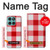 S3535 Red Gingham Case For Motorola Edge 60 Fusion