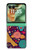 S2353 Paris Cartoon Vintage Pattern Case For Motorola Razr 70+,60+, Razr+ (2026, 2025, 2024)