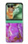 S2907 Purple Turquoise Stone Case For Motorola Razr 70+,60+, Razr+ (2026, 2025, 2024)