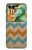 S3033 Vintage Wood Chevron Graphic Printed Case For Motorola Razr 60, Razr 2025