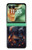 S3972 Burned Acoustic Guitar Graphic Case For Motorola Razr 70+,60+, Razr+ (2026, 2025, 2024)