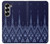 S3950 Textile Thai Blue Pattern Case For Samsung Galaxy Z Fold 7