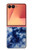 S3439 Fabric Indigo Tie Dye Case For Samsung Galaxy Z Flip 7