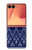 S3950 Textile Thai Blue Pattern Case For Samsung Galaxy Z Flip 7