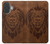 S2529 Leo Zodiac Tattoo Brown Graphic Print Case For iPhone 17