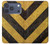 S2231 Yellow and Black Line Hazard Striped Case For iPhone 17 Pro, 18 Pro