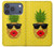 S2443 Funny Pineapple Sunglasses Kiss Case For iPhone 17 Pro
