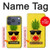 S2443 Funny Pineapple Sunglasses Kiss Case For iPhone 17 Pro