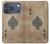S2928 Vintage Spades Ace Card Case For iPhone 17 Pro, 18 Pro