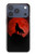 S2955 Wolf Howling Red Moon Case For iPhone 17 Pro, 18 Pro