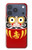 S3045 Japan Good Luck Daruma Doll Case For iPhone 17 Pro, 18 Pro