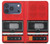 S3204 Red Cassette Recorder Graphic Case For iPhone 17 Pro, 18 Pro