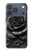 S3969 Black Rose Hard Brush Stroke Case For iPhone 17 Pro, 18 Pro