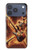 S3984 Fire Skeleton Playing Guitar Case For iPhone 17 Pro, 18 Pro