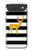 S2794 Black and White Striped Deer Gold Sparkles Case For iPhone Air