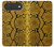 S3365 Yellow Python Skin Graphic Print Case For iPhone Air