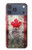 S2490 Canada Maple Leaf Flag Texture Case For iPhone 17 Pro Max