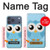 S3029 Cute Blue Owl Case For iPhone 17 Pro Max