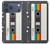 S4023 Vintage Rainbow Compact Cassette Case For iPhone 17 Pro Max, 18 Pro Max