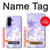 S2361 Purple White Flowers Case For Samsung Galaxy A17