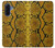S3365 Yellow Python Skin Graphic Print Case For Samsung Galaxy A17