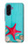 S3428 Aqua Wood Starfish Shell Case For Samsung Galaxy A17