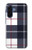 S3452 Plaid Fabric Pattern Case For Samsung Galaxy A17, A18