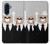 S3557 Bear in Black Suit Case For Samsung Galaxy A17, A18