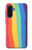 S3799 Cute Vertical Watercolor Rainbow Case For Samsung Galaxy A17, A18