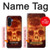 S3881 Fire Skull Case For Samsung Galaxy A17