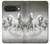 S0933 White Horses Case For Google Pixel 10, 10 Pro