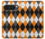 S3421 Black Orange White Argyle Plaid Case For Google Pixel 10 Pro XL