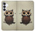 S0360 Coffee Owl Case For Samsung Galaxy S25 FE, S26 FE