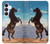 S0934 Wild Black Horse Case For Samsung Galaxy S25 FE S0934 Wild Black Horse Case For Samsung Galaxy S25 FE