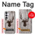 S2505 Reindeer Head Old Wood Texture Graphic Case For Samsung Galaxy S25 FE