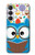 S2521 Cute Nerd Owl Cartoon Case For Samsung Galaxy S25 FE