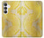 S2713 Yellow Snake Skin Graphic Printed Case For Samsung Galaxy S25 FE