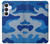 S2958 Army Blue Camo Camouflage Case For Samsung Galaxy S25 FE, S26 FE