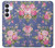 S3265 Vintage Flower Pattern Case For Samsung Galaxy S25 FE