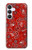 S3354 Red Classic Bandana Case For Samsung Galaxy S25 FE