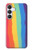 S3799 Cute Vertical Watercolor Rainbow Case For Samsung Galaxy S25 FE