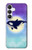 S3807 Killer Whale Orca Moon Pastel Fantasy Case For Samsung Galaxy S25 FE